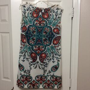 Joy Joy Women's Knee length Shift Dress Size Small Poly/Spandex